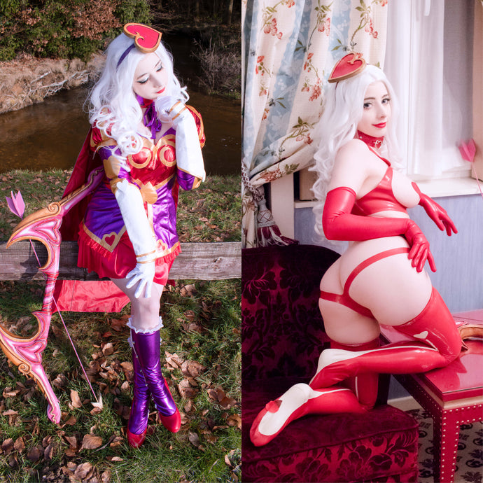 Heartseeker Ashe Cosplay and Erocosplay by Mikomi Hokina