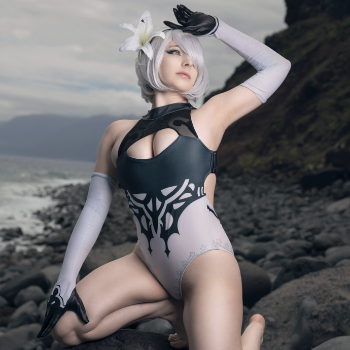 2B Swimsuit HD Photoset  Cosplay by Mikomi hokina