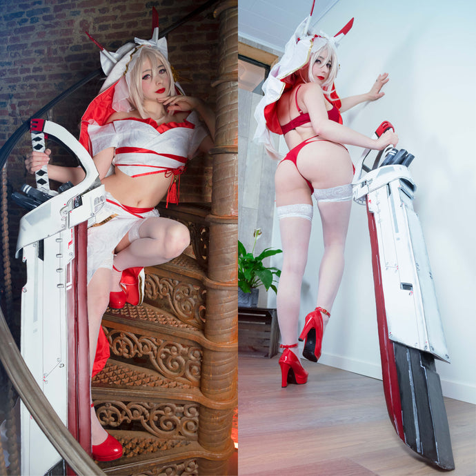 Ayanami Bride Cosplay and Erocosplay by Mikomi Hokina